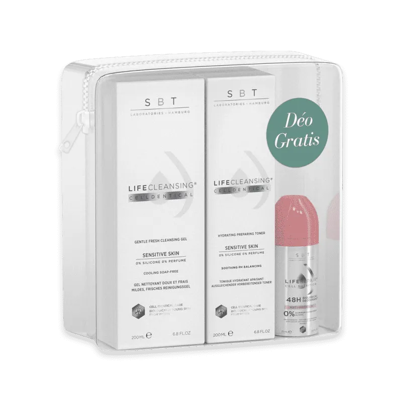 Cleanser Set - Gentle Fresh Cleansing Gel & Celldentical Toner & Anti-Irritation Roll-on Deo