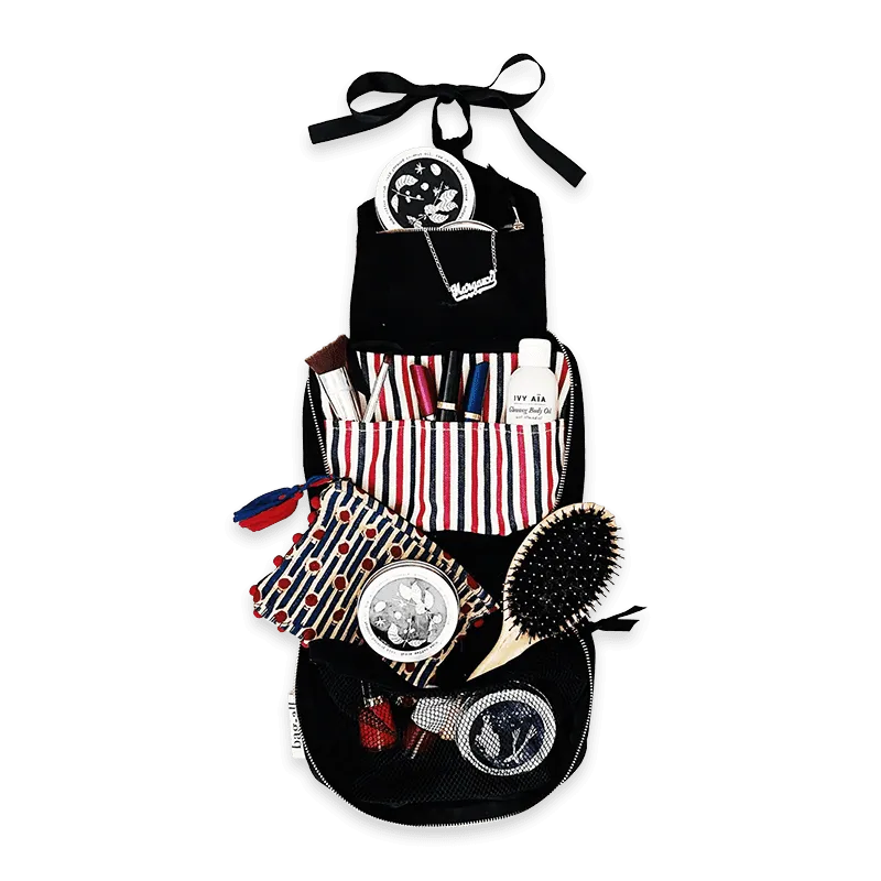 Hanging cosmetic bag, black