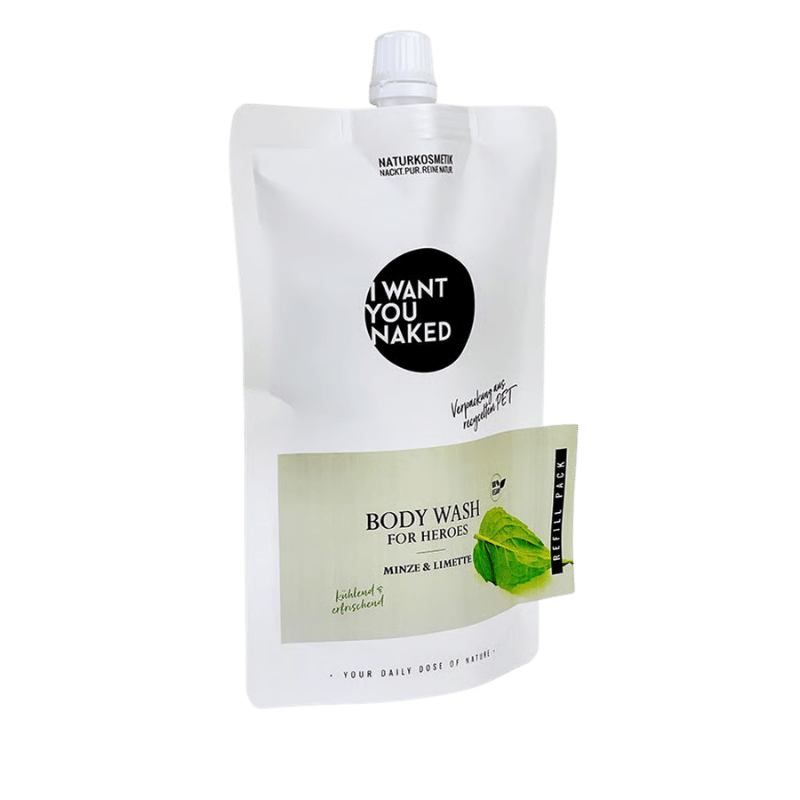 I want you naked BODY WASH for Heroes with Lime & Mint 250ml Refill