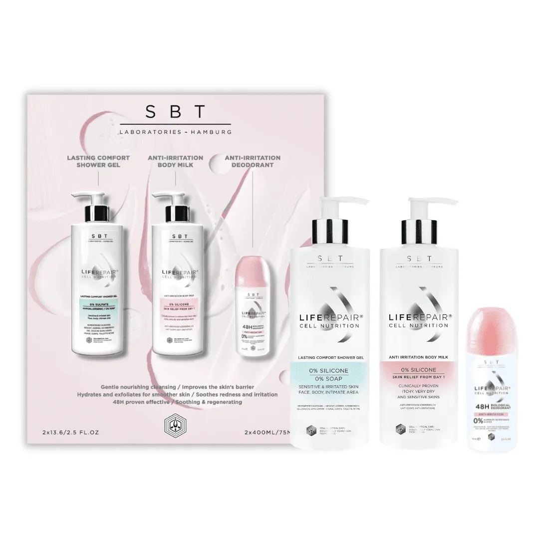 Bodyset Cell Nutrition Shower Gel & Body Milk & Anti-Irritation Deodorant