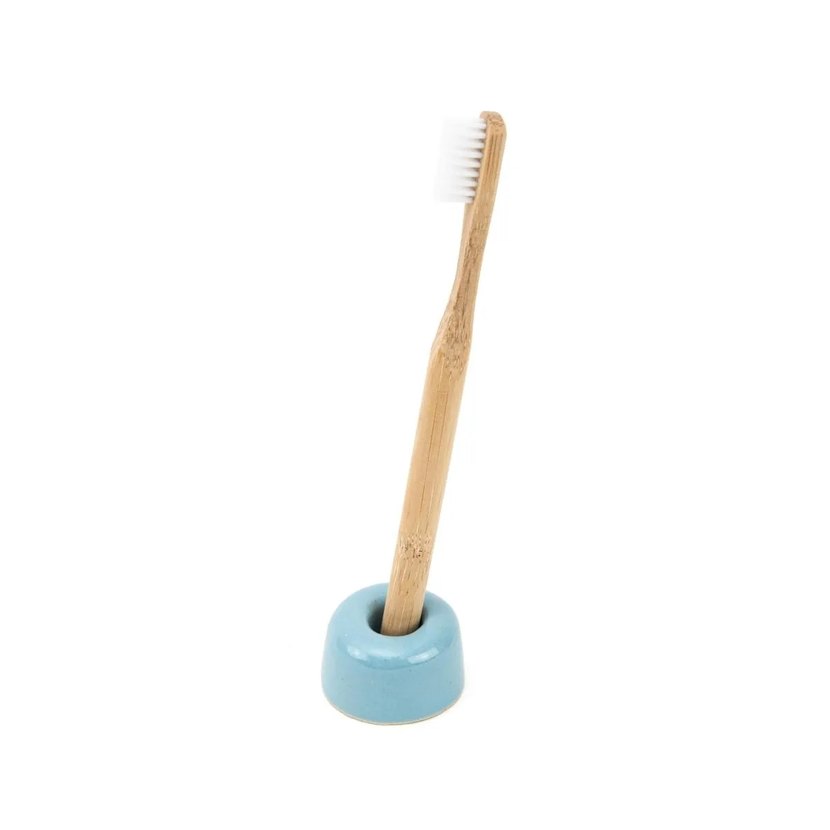 blue toothbrush holder