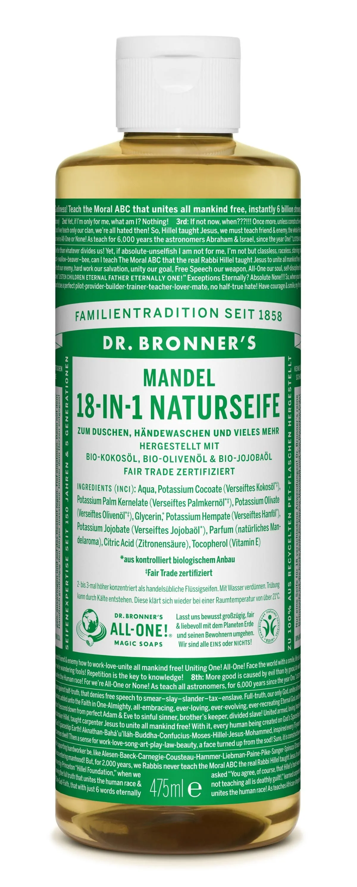 18 in 1 Organic Natural Soap Almond
