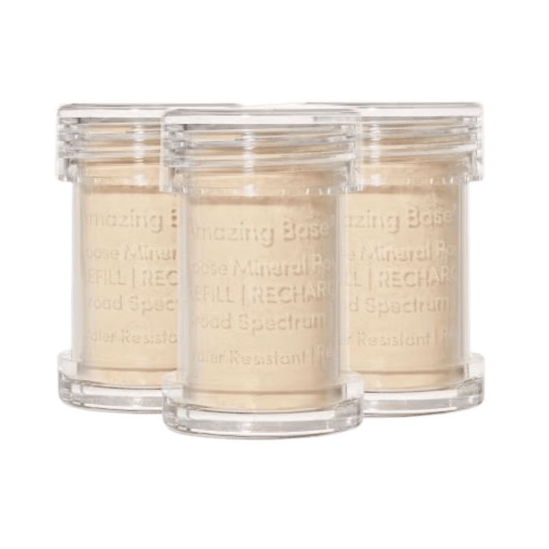 Jane Iredale Mineral Amazing Base Refillable Brush - 3 Pack Refill various colors
