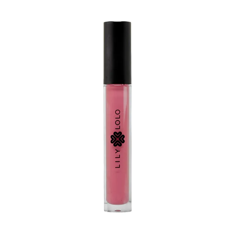 Lily Lolo Lip Gloss in der Farbe Scandalips, in einer transparenten Tube mit schwarzem Deckel.