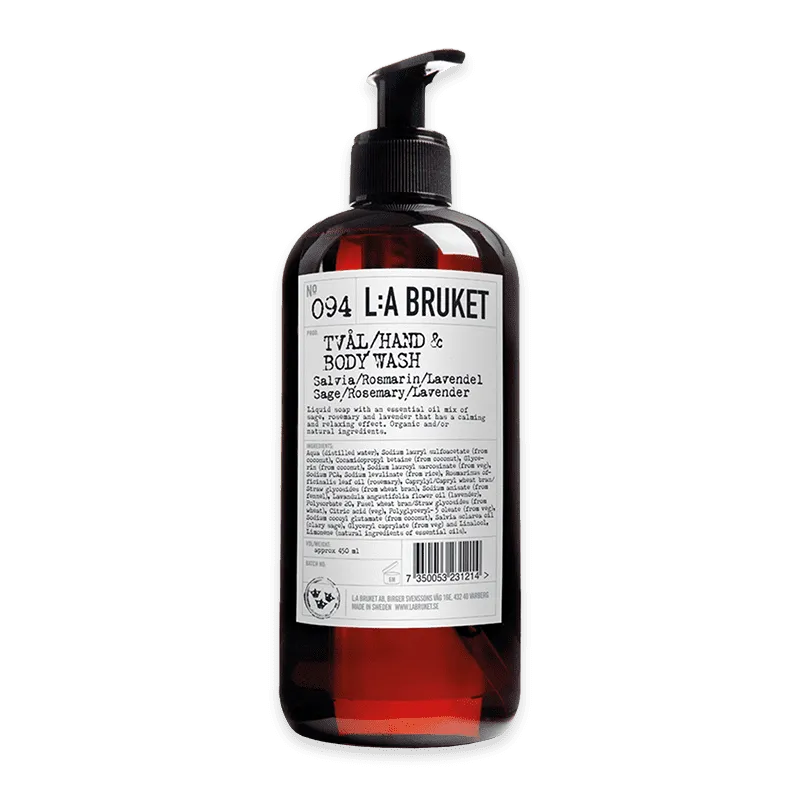 No. 094 Hand & Body Wash Sage/Rosemary/Lavender 450ml