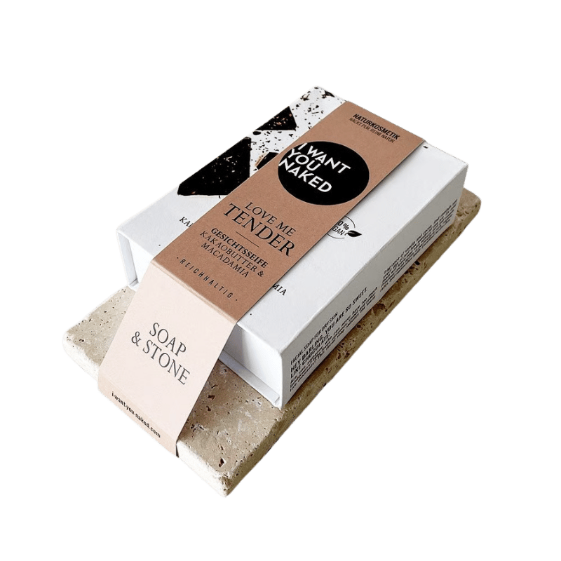 I want you naked SOAP & STONE Naked Stone with facial soap LOVE ME TENDER
