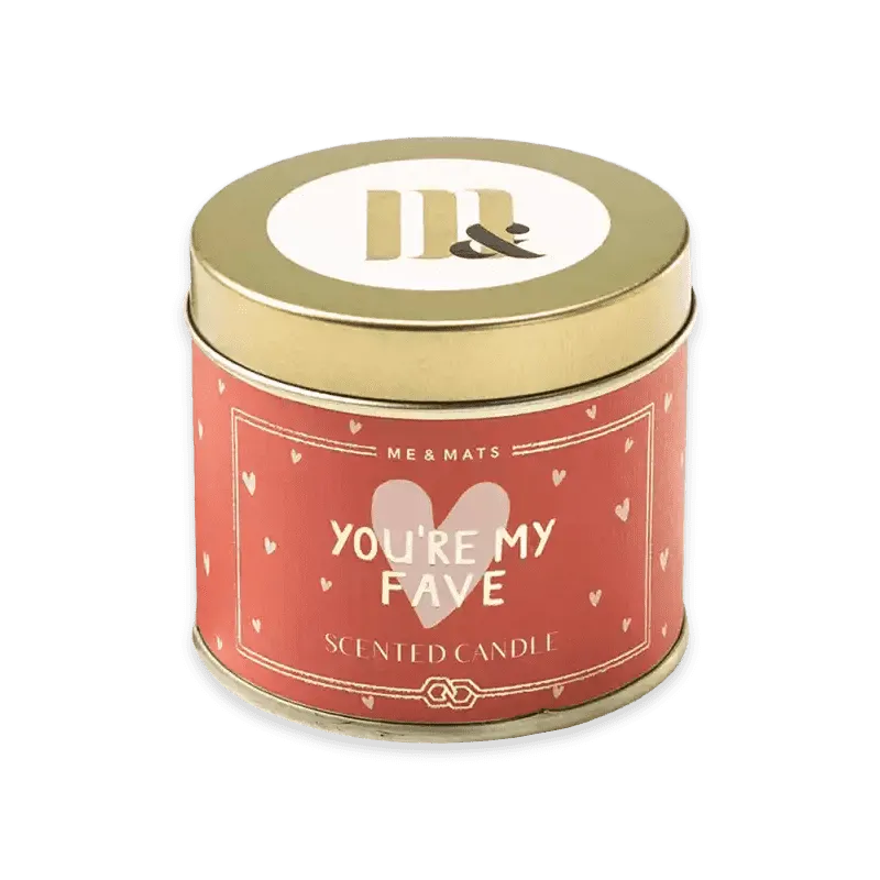 Scented candle "You`re My Fave"