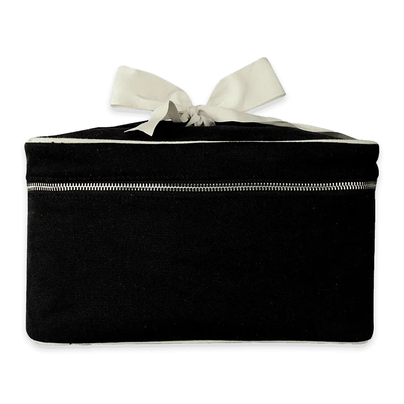 Large beauty box without text, black