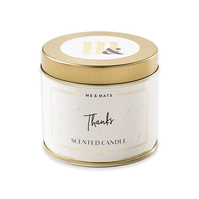 scented candle "Thanks"