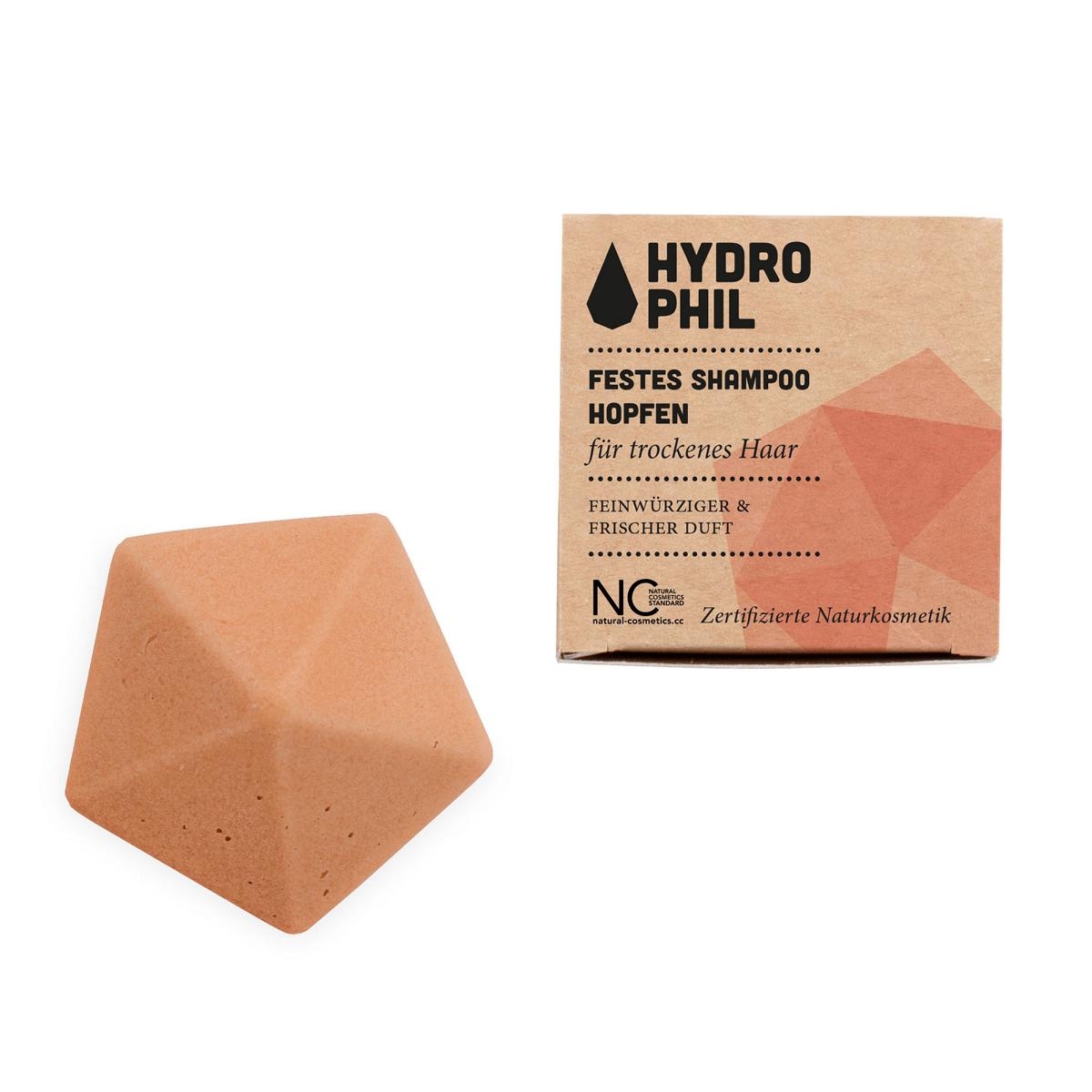 Solid shampoo for dry hair hops