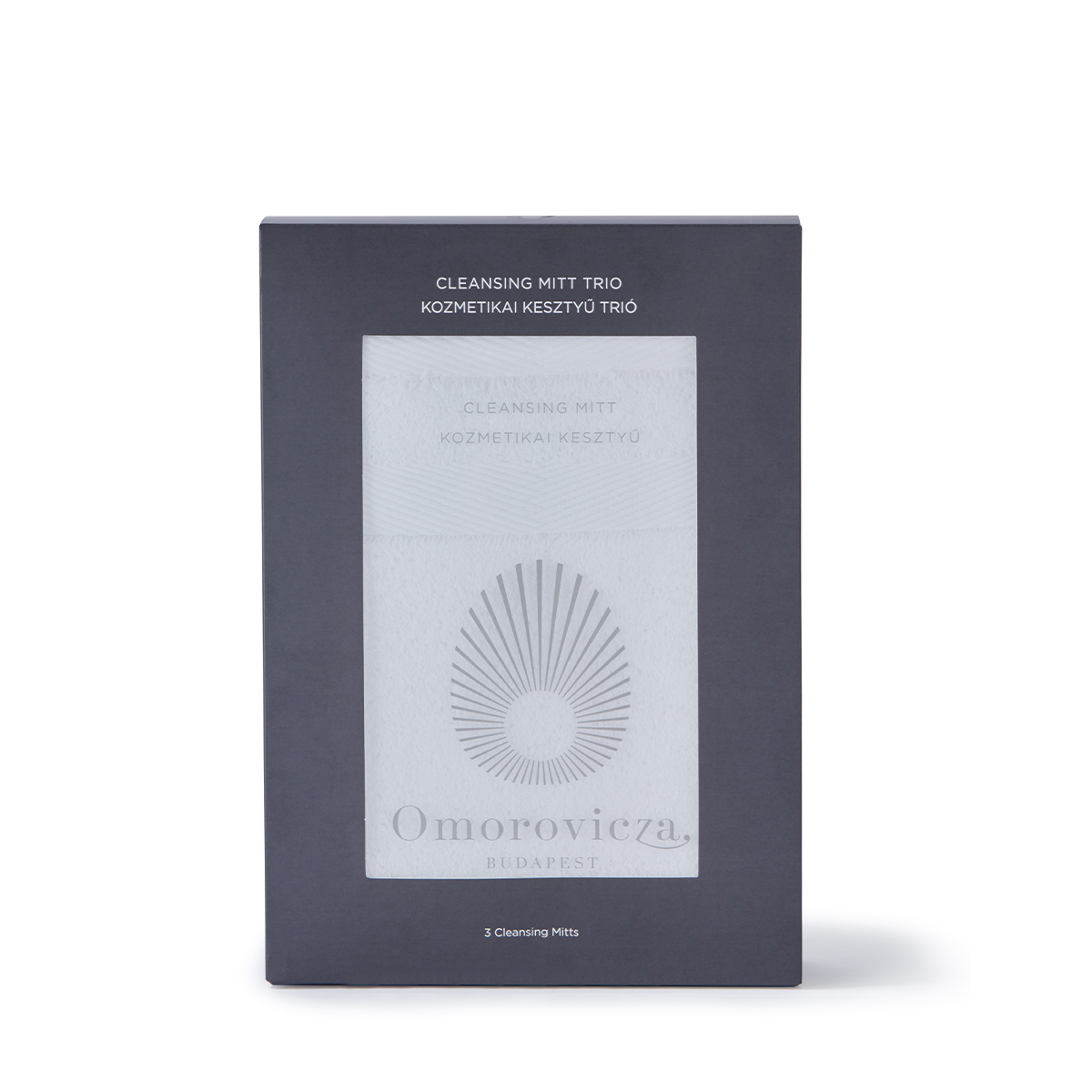 Cleansing Face Mitt Trio white