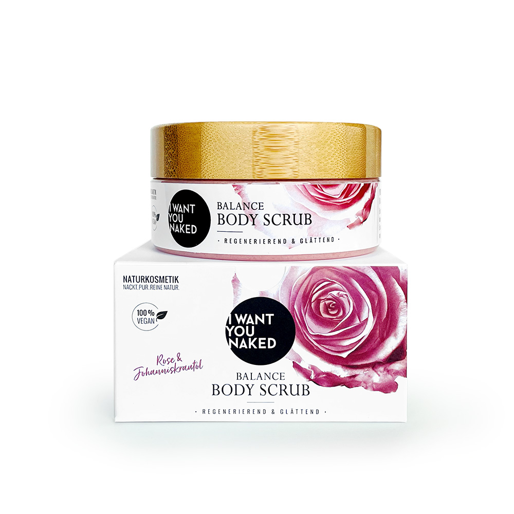BALANCE Body Scrub with Rose & St. John's Wort Oil