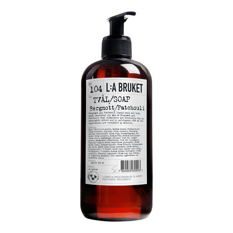 No. 104 Hand & Body Wash Bergamot/Patchouli 450ml