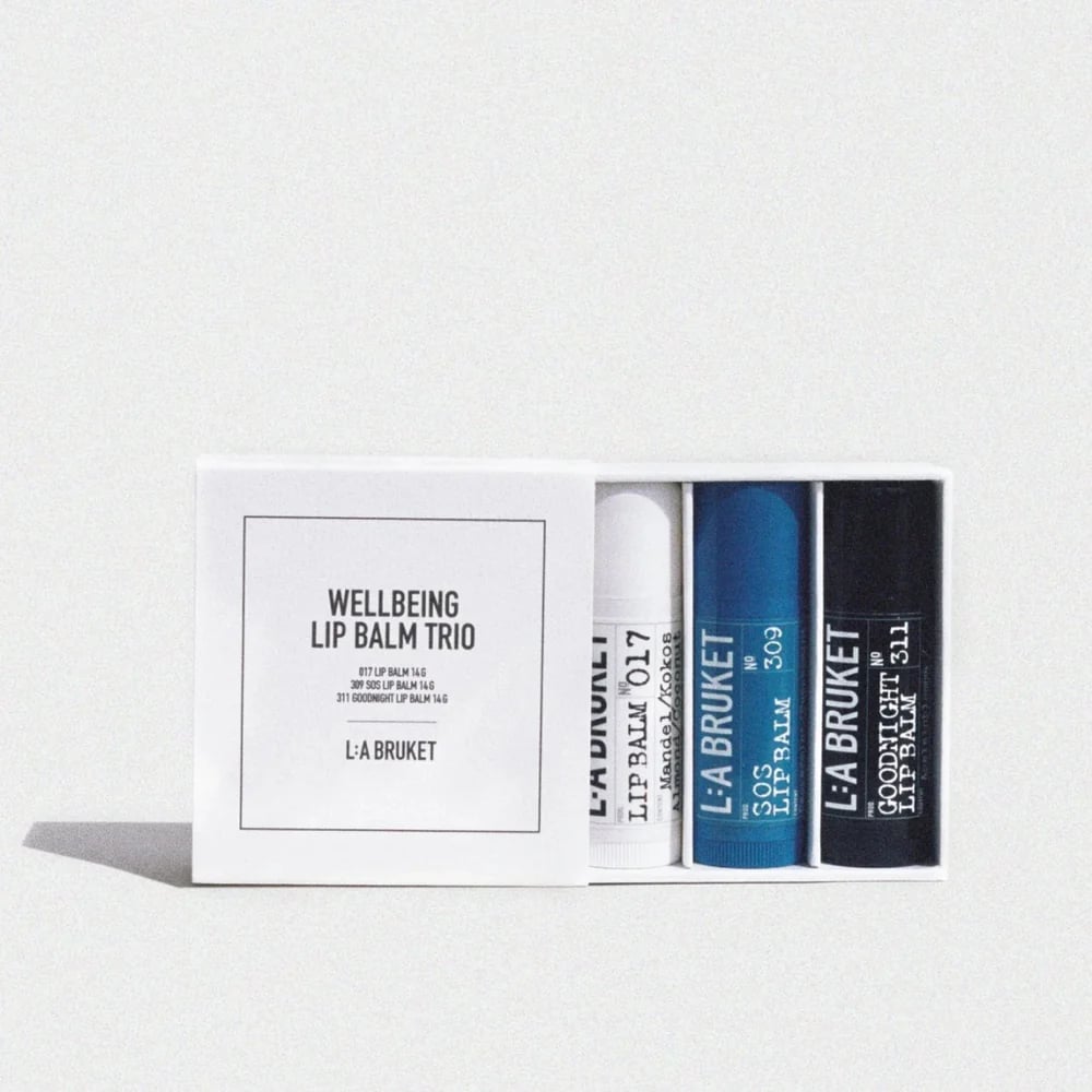 L:A BRUKET Wellbeing Lip Balm Trio Lippenbalsam
