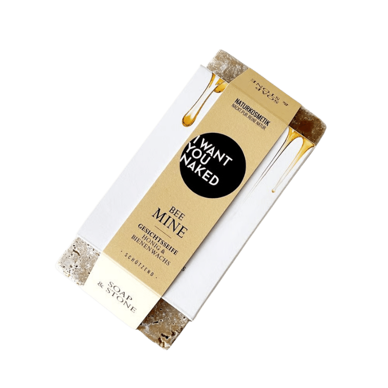 I want you naked SOAP & STONE Naked Stone with facial soap BEE MINE