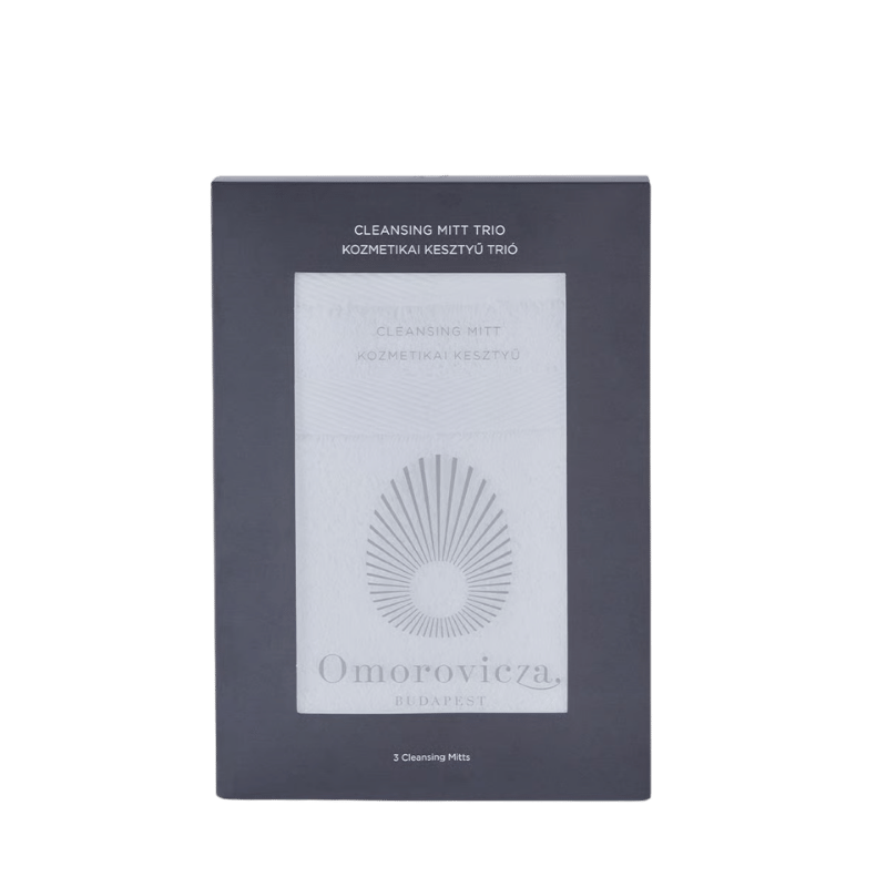 OMOROVICZA Budapest Cleansing Face Mitt Trio white