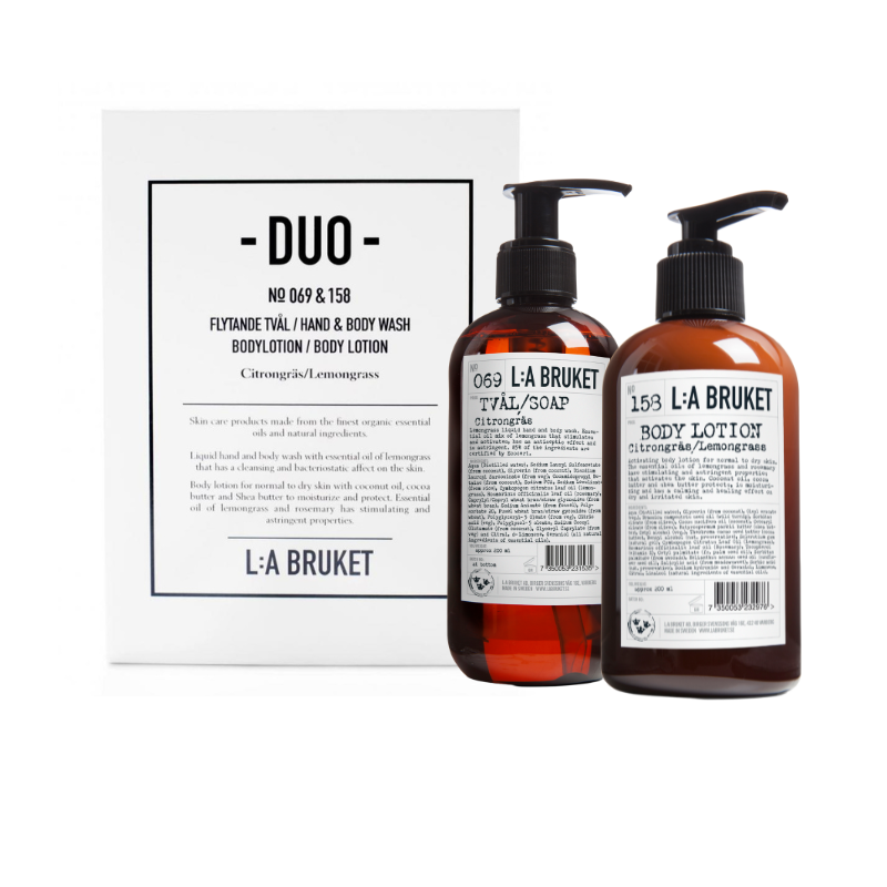 No. 209 NEW Duo-kit Liquid Soap & Body Lotion Lemongrass 190 ml