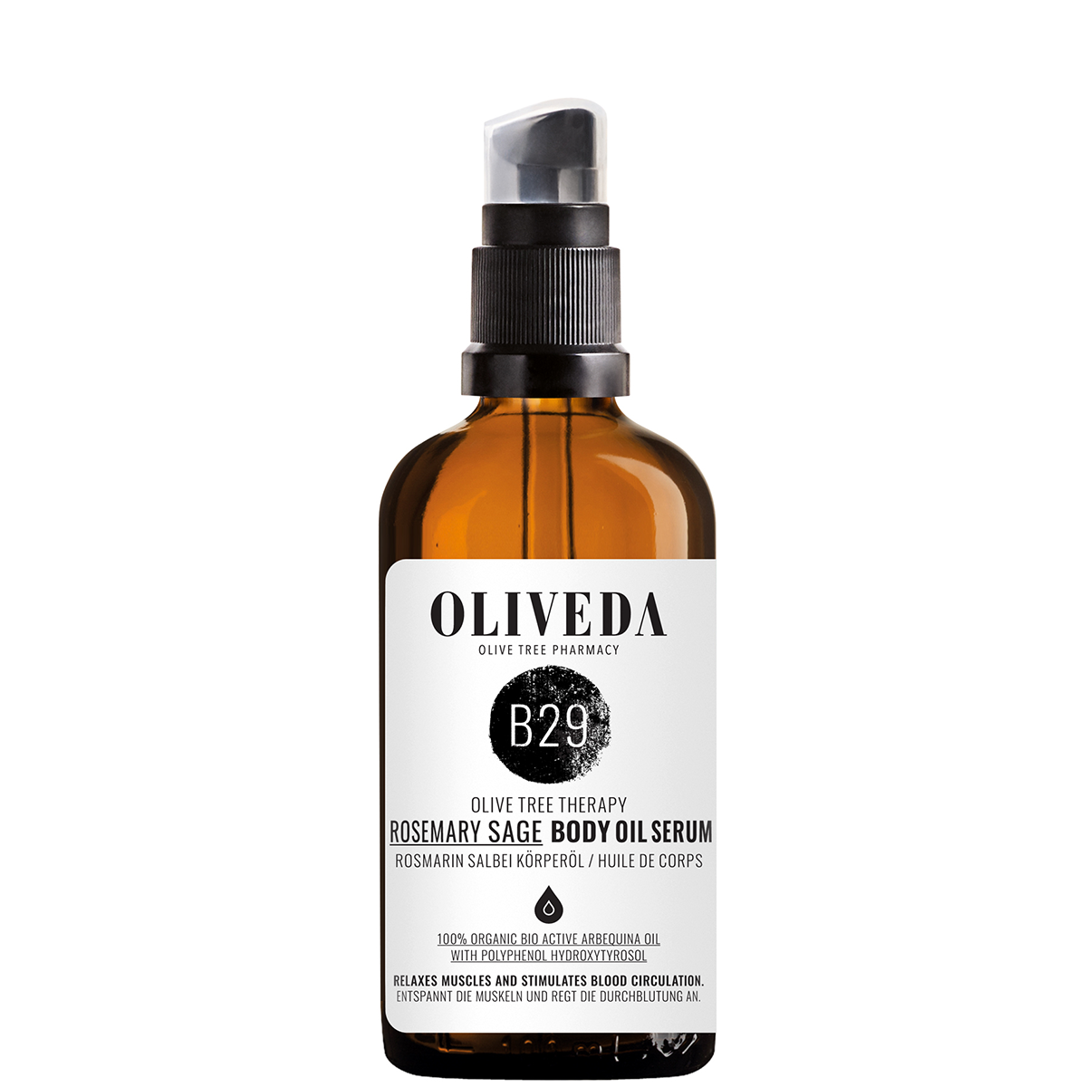 B29 Body Oil Rosemary Sage Activating