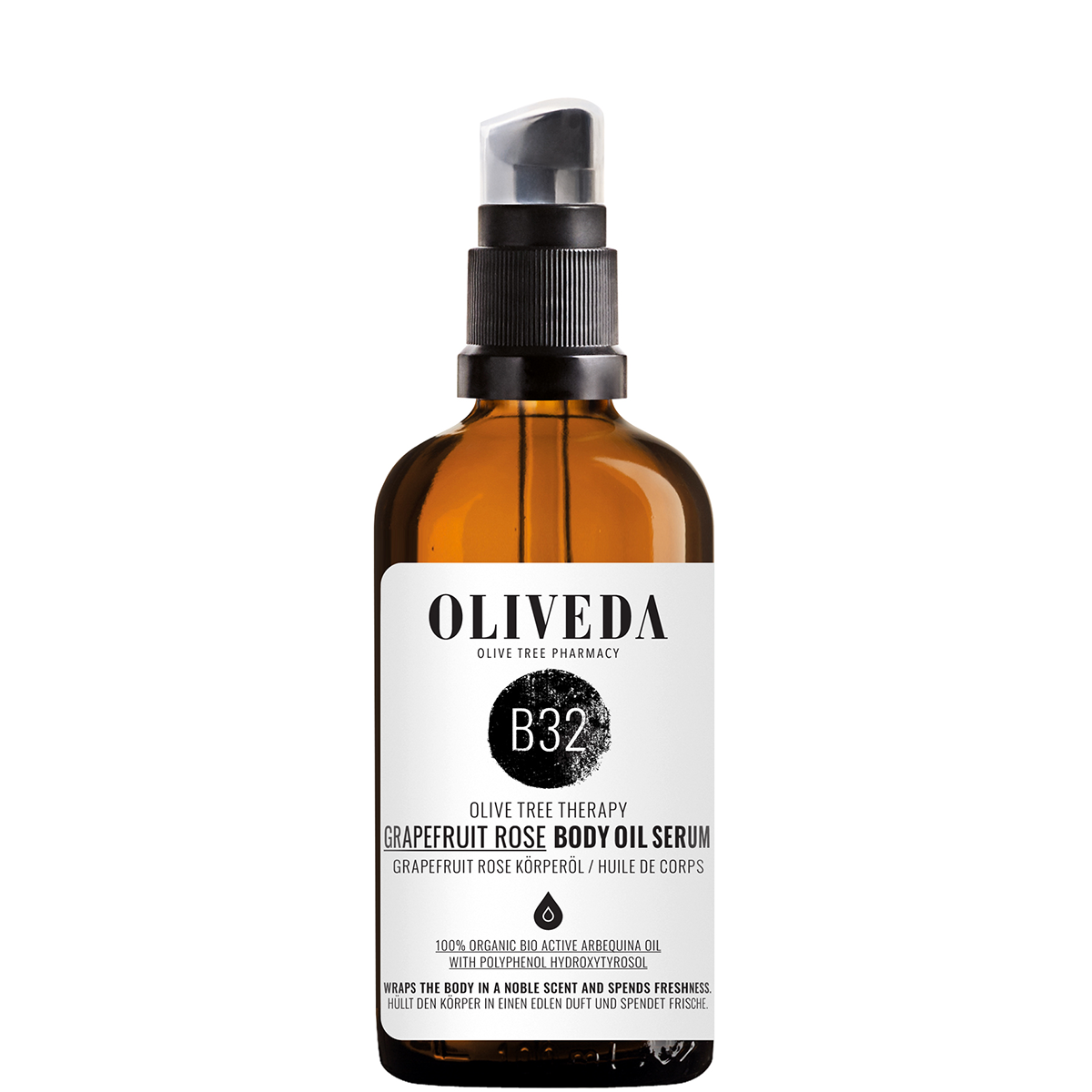 B32 Body Oil Grapefruit Rose Harmonizing