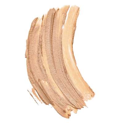 Jane Iredale Active Light Concealer Farbschnipsel in verschiedenen Beige- und Brauntönen.