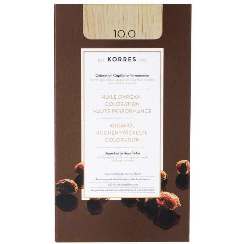 Korres ARGAN OIL Hair Colorant 10.0 platinum blonde