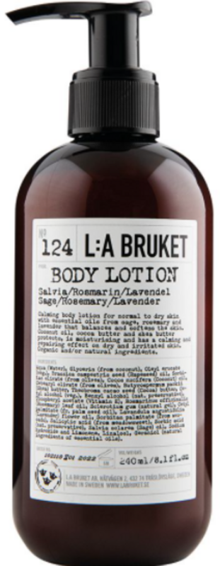 L:A BRUKET No. 124 NEW Body Lotion Sage/Rosemary/Lavender NEW
