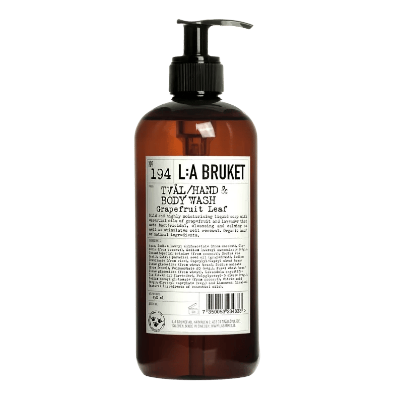 L:A BRUKET No. 194 Hand & Body Wash Grapefruit Leaf 450ml