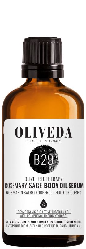 OLIVEDA B29 Body Oil Rosemary Sage Activating