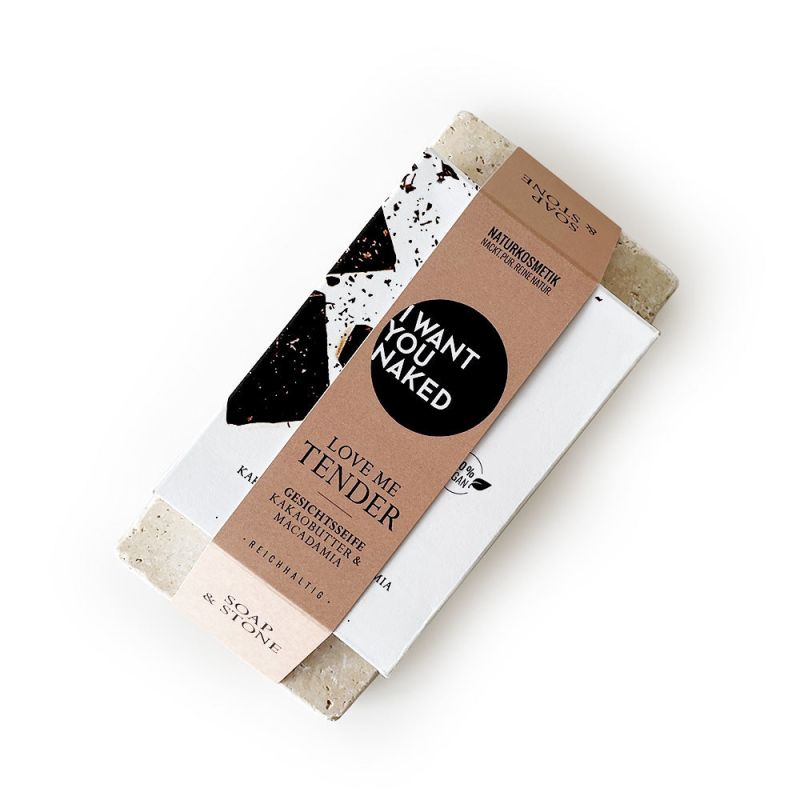 I want you naked SOAP & STONE Naked Stone with facial soap LOVE ME TENDER