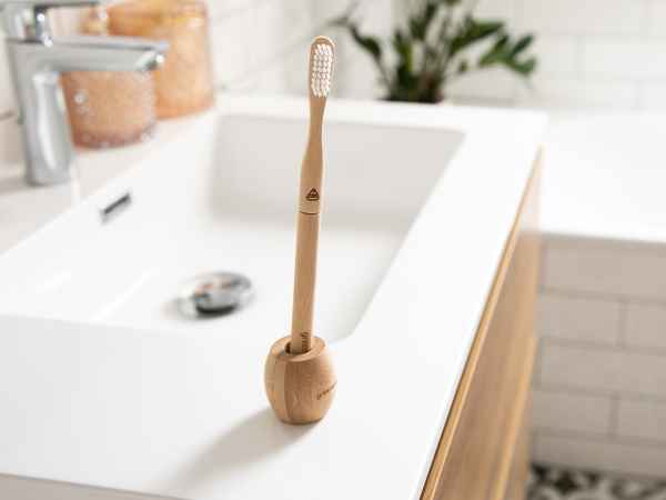 greenanker Bamboo toothbrush set 2 replacement heads
