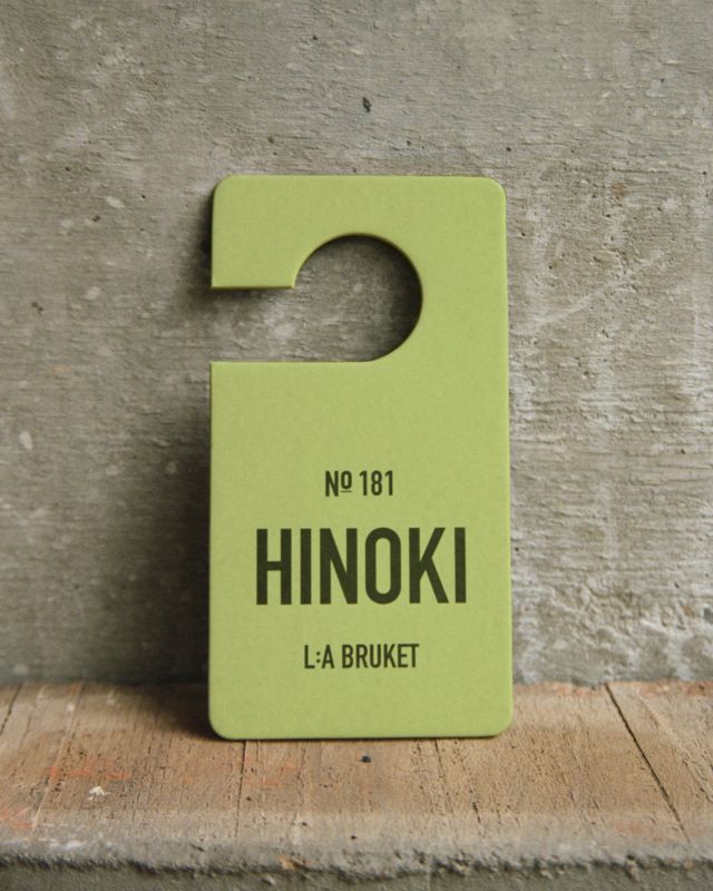 L:A BRUKET No. 181 Fragrance Tag Hinoki