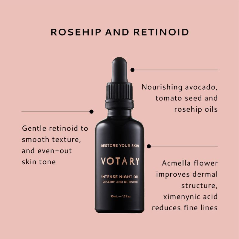 VOTARY Intense Night Oil Rosehip & Retinoid