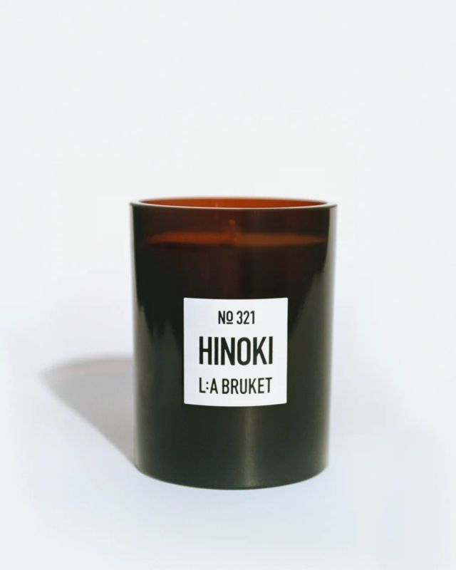 L:A BRUKET No. 321 Scented Candle Hinoki 260g Duftkerze