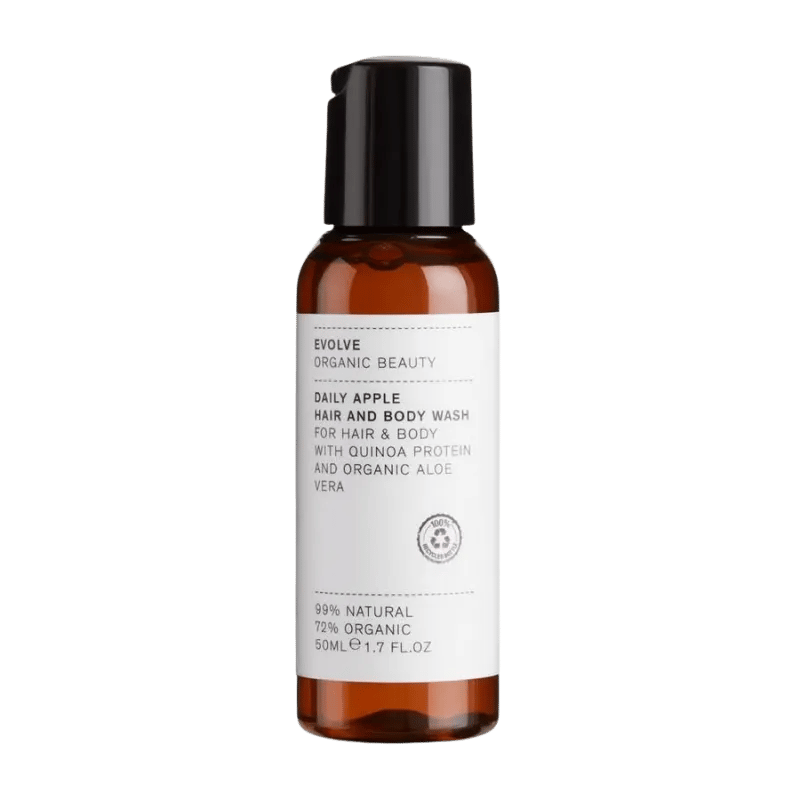 EVOLVE Organic Beauty Travel size Daily Apple Hair and Body Wash