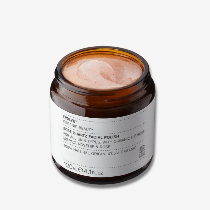EVOLVE Organic Beauty Rose Quartz Facial Polish