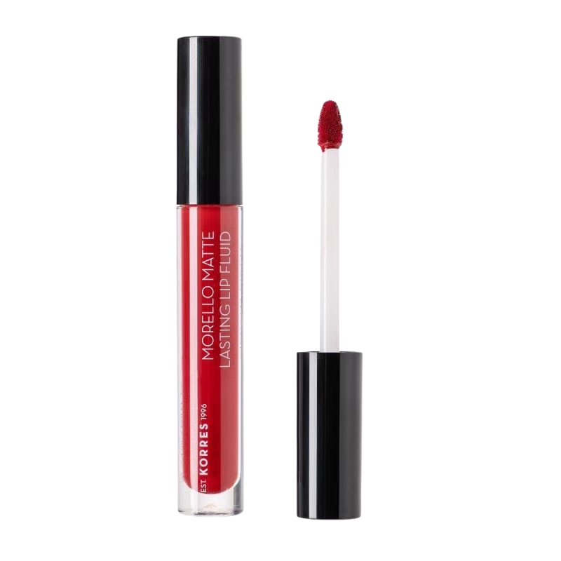 Korres MORELLO Matte Lasting Lip Fluid Brick Red 59