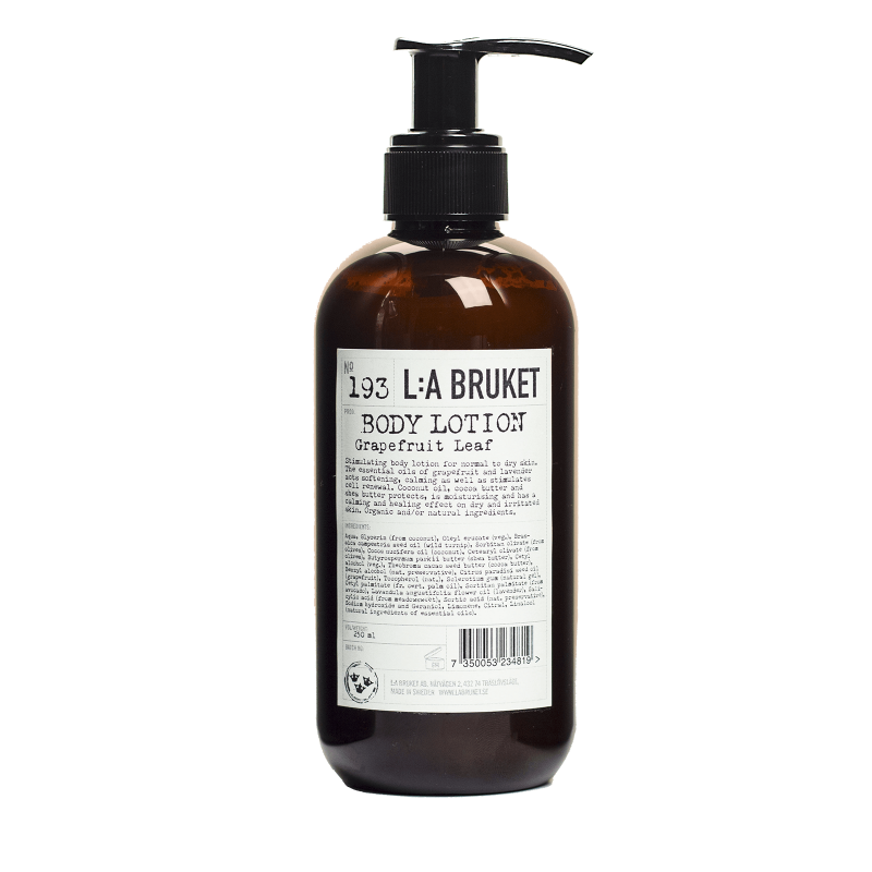 L:A BRUKET No. 193 Body Lotion Grapefruit Leaf travel size