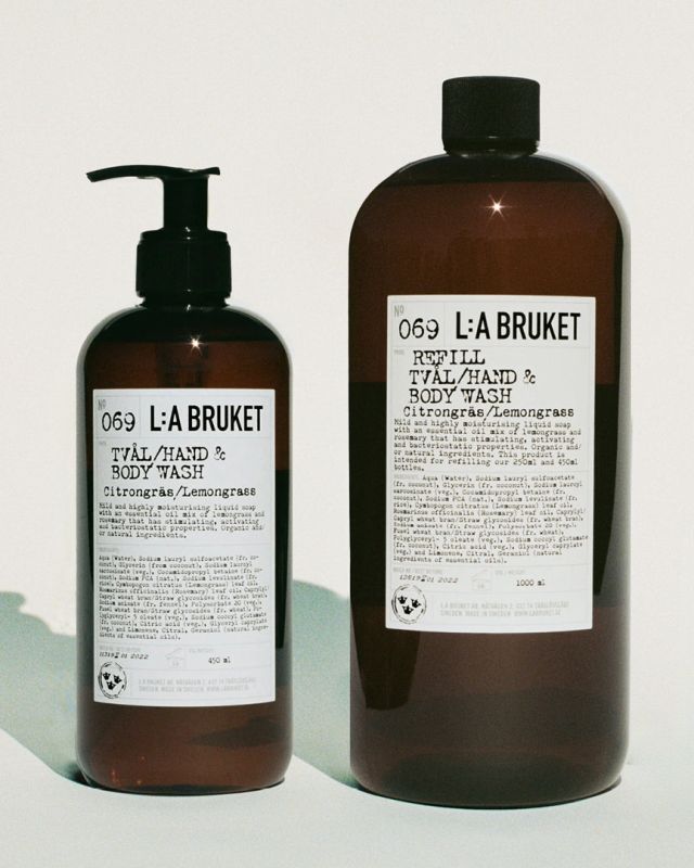 L:A BRUKET No. 069 Hand & Body Wash Lemongrass Refill
