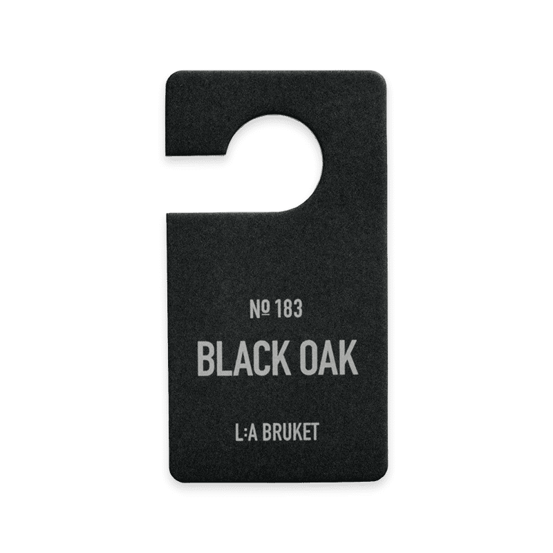 L:A BRUKET No. 183 Fragrance Tag Black Oak
