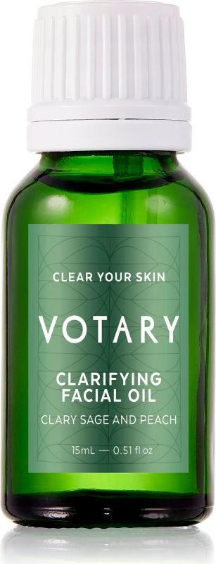 VOTARY Clarifying Facial Oil - Clary Sage & Peach