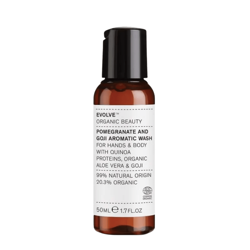 EVOLVE Organic Beauty Travel size Pomegranate and Goji Aromatic Wash