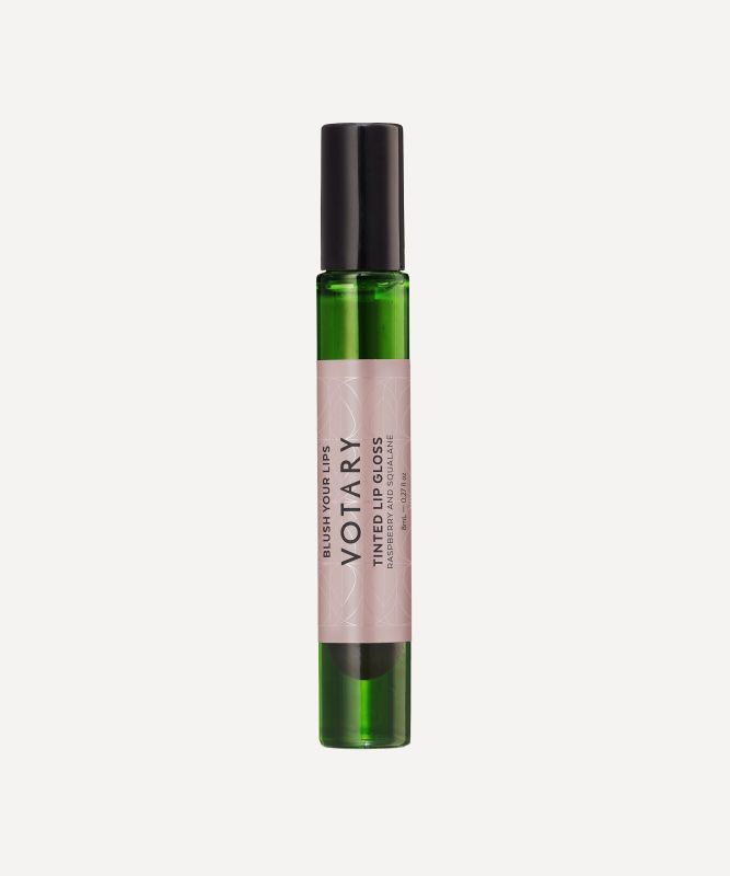 VOTARY Tinted Lip Gloss, Raspberry & Squalane 8ml
