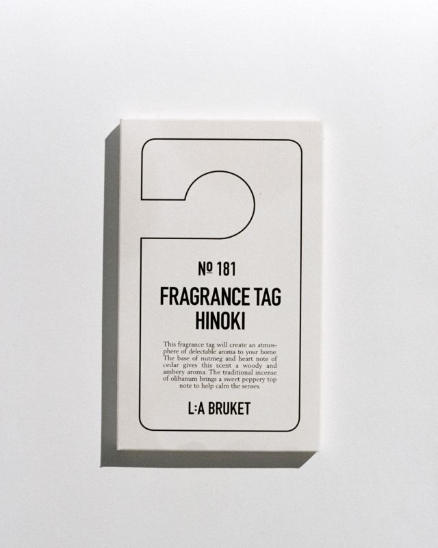 L:A BRUKET No. 181 Fragrance Tag Hinoki