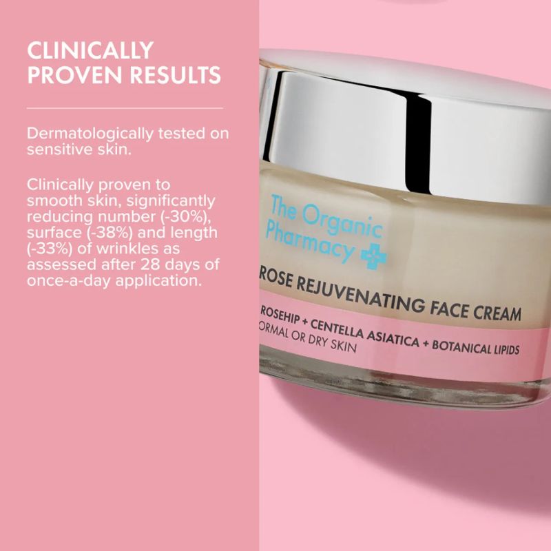Organic Pharmacy Rose Rejuvenating Face Cream NEW