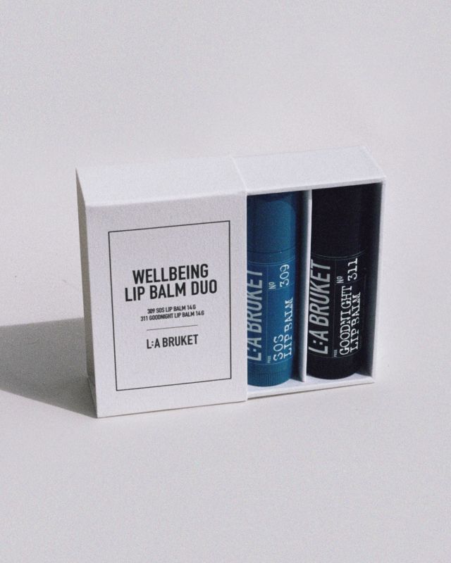 L:A BRUKET Wellbeing Lip Balm Duo lip balm duo