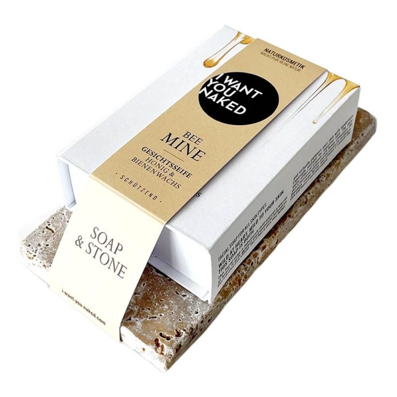 I want you naked SOAP & STONE Naked Stone with facial soap BEE MINE