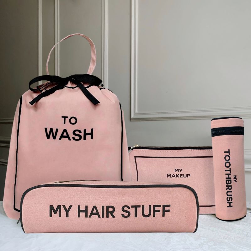 Bag-all cosmetic bag "My Toothbrush", natural