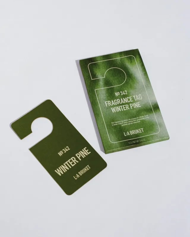 L:A BRUKET No. 182 Fragrance Tag Tabac pendentif parfumé