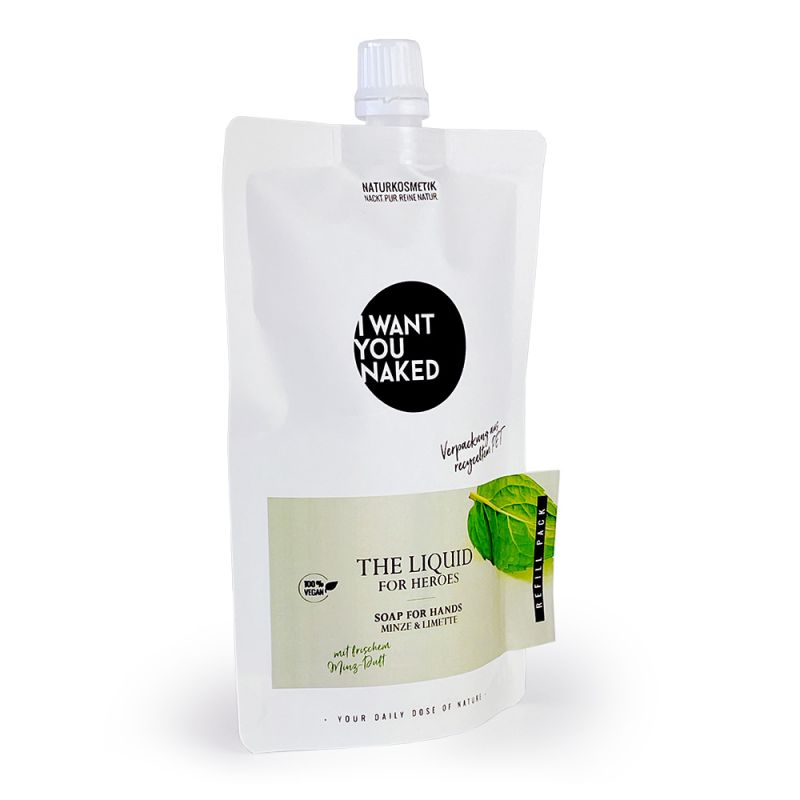 I want you naked THE LIQUID For Heroes with lime & mint 1000ml refill