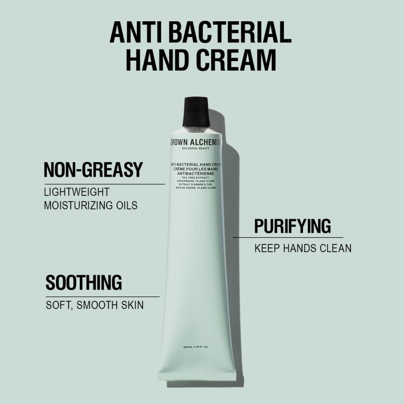 Grown Alchemist Anti-Bacterial Hand Cream: Tea Tree Extract, Cedarwood, Ylang Ylang 65mL